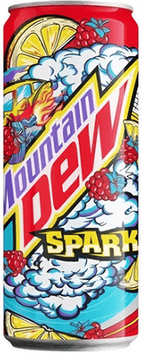 MOUNTAIN DEW PITCH BLACK & SPARK Flavors Sparkling Lemonade 2 x 330ml