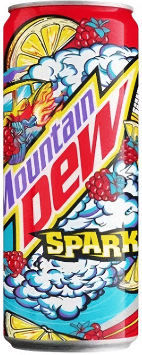 MOUNTAIN DEW PITCH BLACK & SPARK Flavors Sparkling Lemonade 2 x 330ml