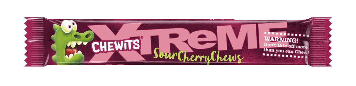 CHEWITS Sour Cherry Chews Chewy Candy 34g