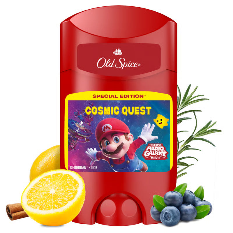 OLD SPICE BEARGLOVE Super Mario Edition 48h Dry Deodorant Solid Stick For Men 50ml