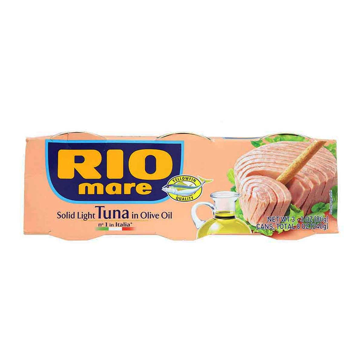 RIO MARE Tuna Steak in Olive Oil Made in Italy (3 portions) 240g 8.4oz