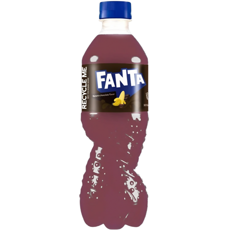 FANTA BANANA & CHOCOLATE Flavor Lemonade Sparkling Drink 500ml