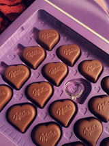 MILKA WITH LOVE Heart Shaped Chocolate Pralines Sweets Gift Box 110g 3.88oz