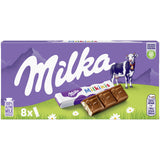 MILKA MILKINIS Cream Filled Alpine Milk Chocolate Bars 8 x 87.5g