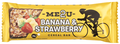ME2U Banana & Strawberry Flavor Cereal Bars 24 x 45g