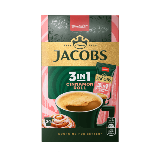 JACOBS 3IN1 CINNAMON ROLL Instant Coffee Sticks 268.8g