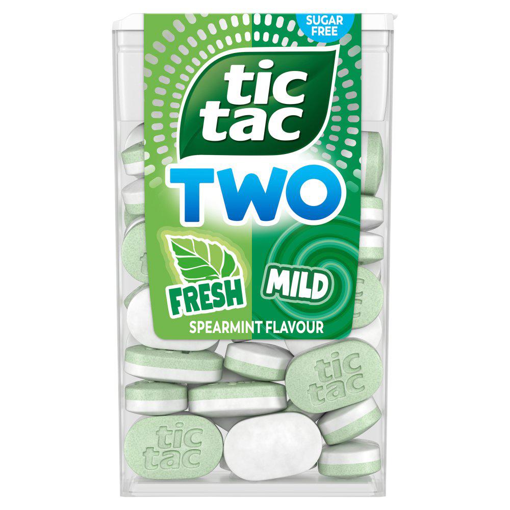 TIC TAC TWO Mint & Lemon Raspberry Flavor Mint Pastilles 2 x 38.5g
