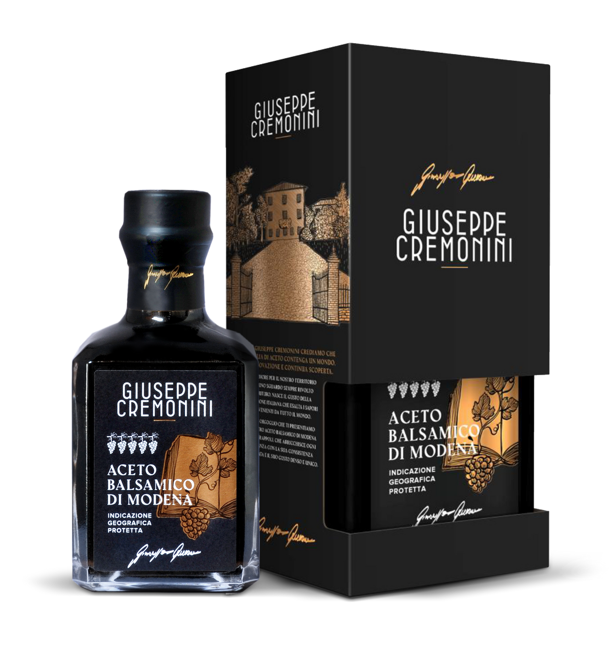 GIUSEPPE CREMONINI 5 Grapes Balsamic Vinegar of Modena with Box 250ml