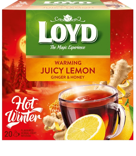 LOYD WARMING JUICY LEMON Herbal Tea with Ginger & Honey 40g