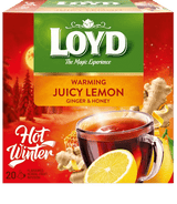 LOYD WARMING JUICY LEMON Herbal Tea with Ginger & Honey 6 x 40g