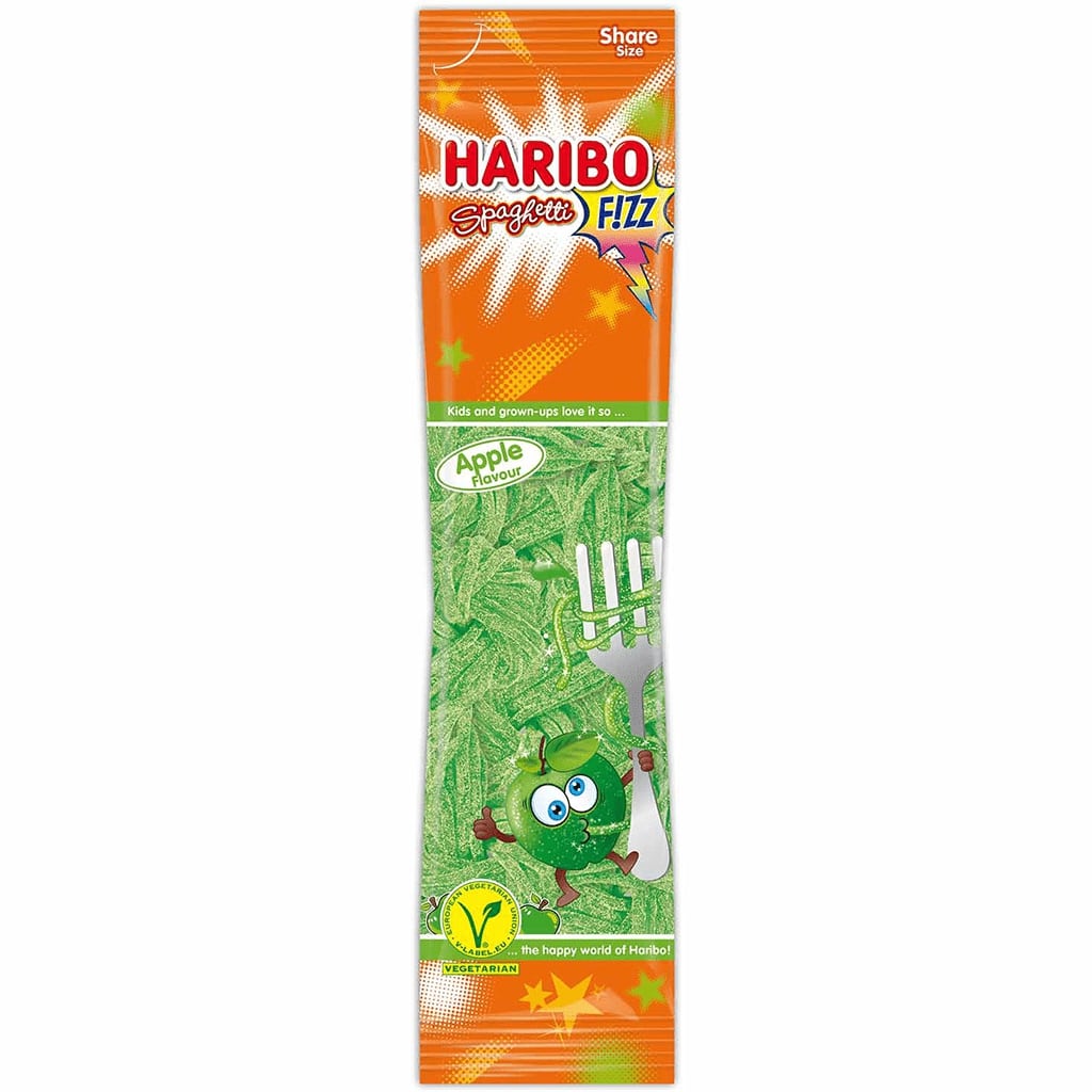 HARIBO FIZZ SPAGHETTI Apple Flavor Gummi Candies 200g