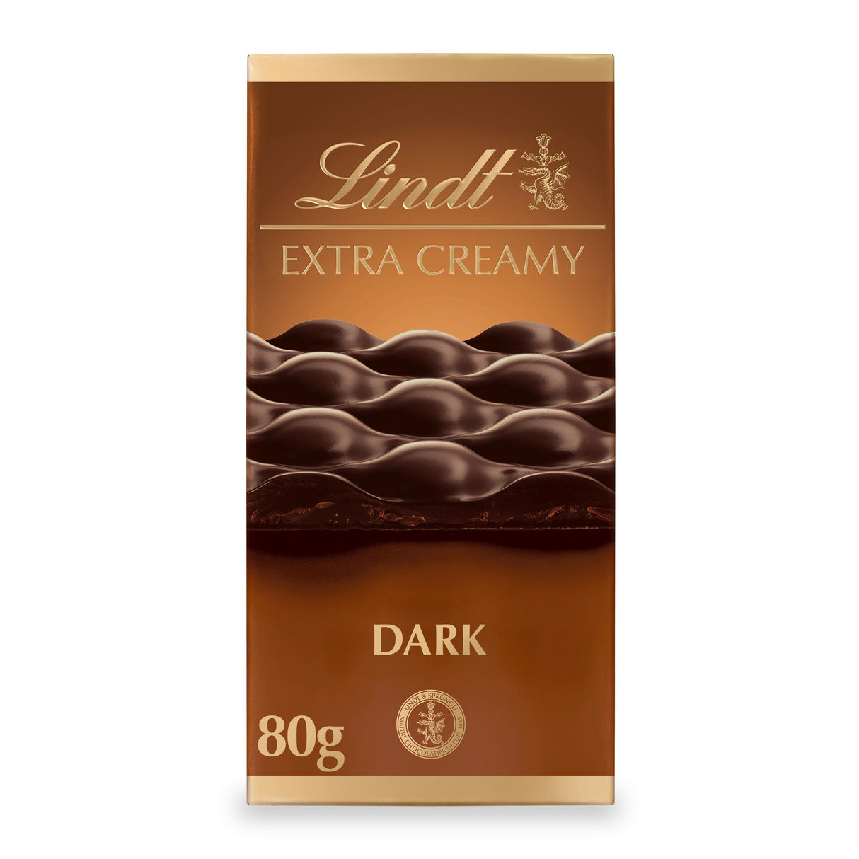 LINDT EXTRA CREAMY Dark Chocolate Bar 80g
