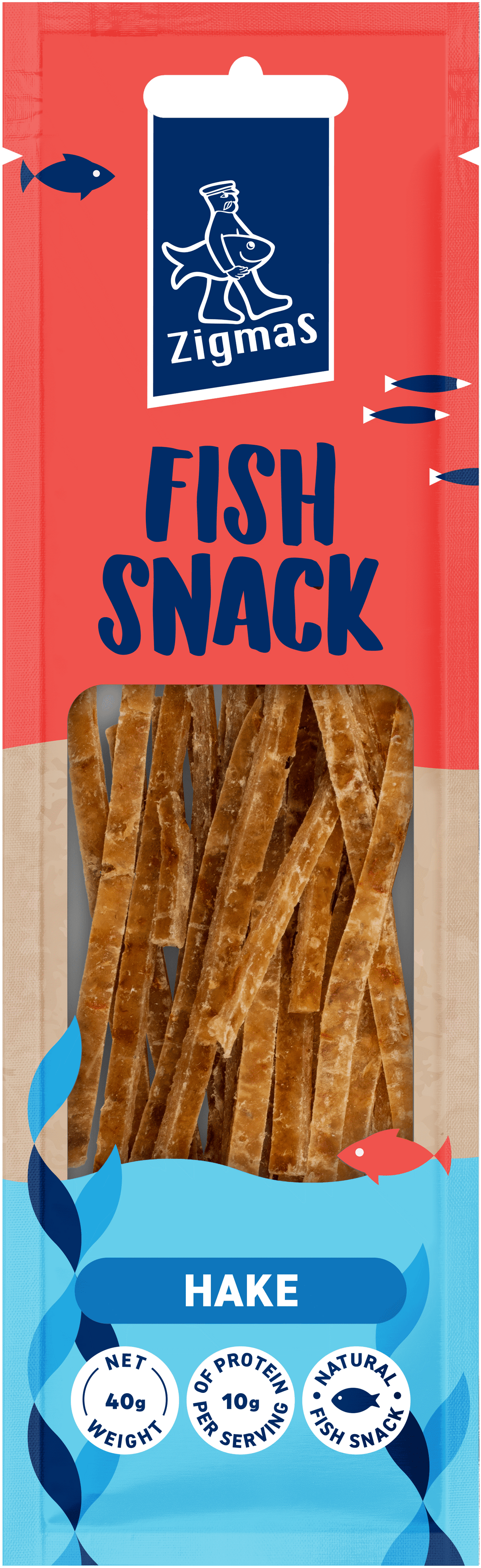 ZIGMAS Natural Dried Hake Fish Snack 40g