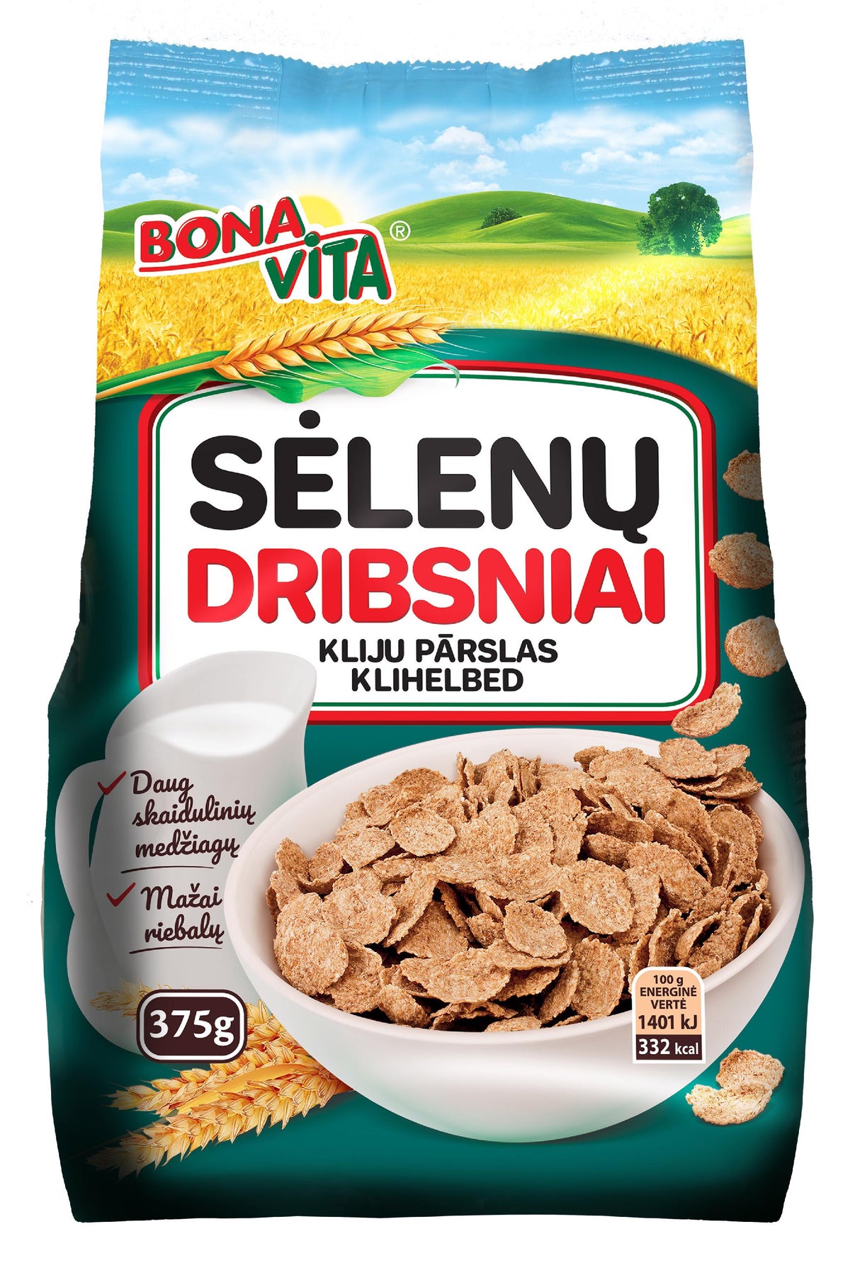 BONA VITA Barn Flakes Breakfast Cereal 375g