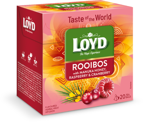 LOYD ROOIBOS Tea with Manuka Honey, Raspberry & Cranberry 34g
