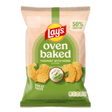 LAYS OVEN BAKED Yoghurt with Herbs Flavor Potato Chips 5 x 110g