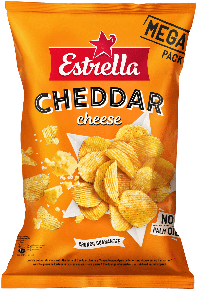ESTRELLA CHEESE Flavor Potato Chips Crisps 250g