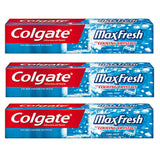 3 COLGATE MAX FRESH Cool Mint Toothpaste with Cooling Crystals 100ml 3.4 fl oz