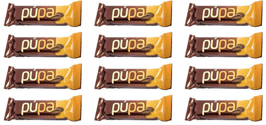 12 x PUPA COFFEE Flavor Chocolate Bars Retro European Candy Sweet Treats 30g