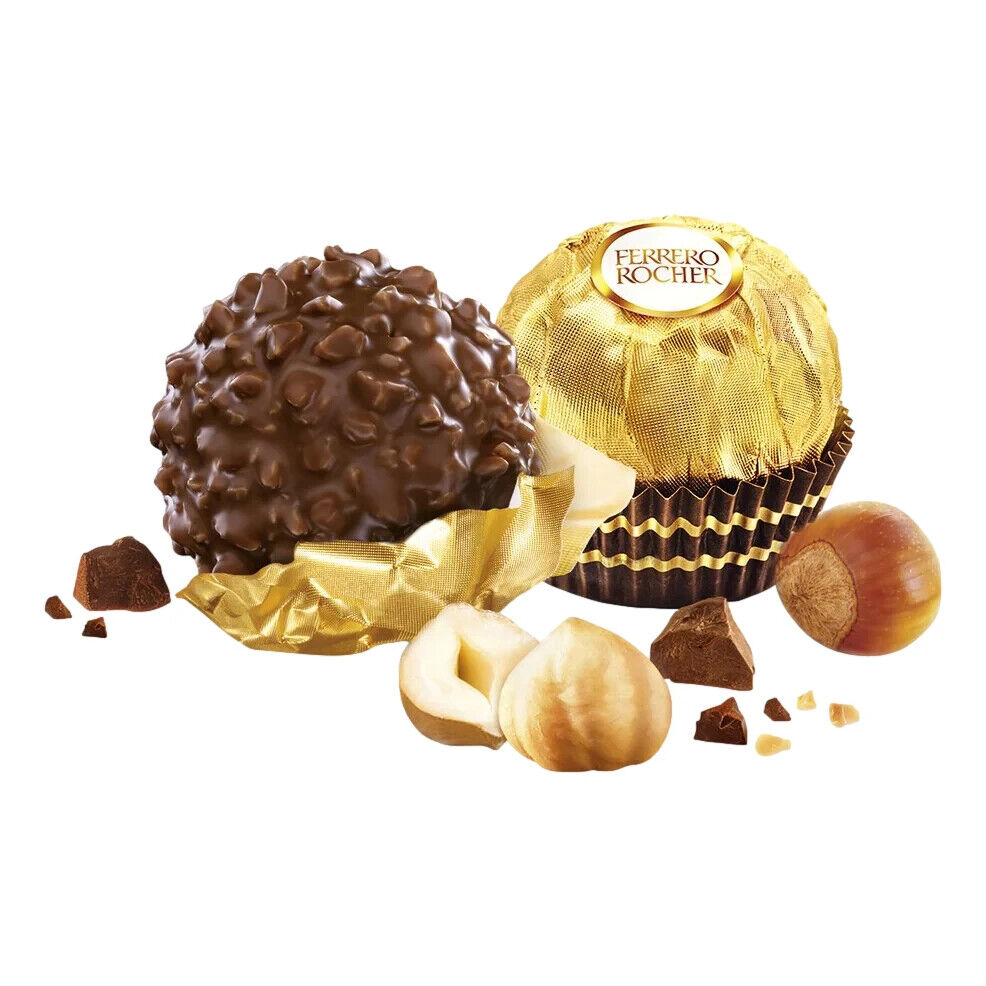 FERRERO ROCHER Premium Gourmet Milk Chocolate Hazelnut Candy Sweets 200g 7oz