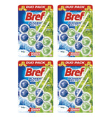 8 BREF WC Rim Blocks Hangers Pine Aroma Toilet Cleaner & Freshener