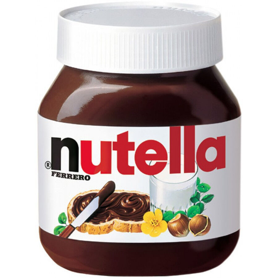 NUTELLA Hazelnut Chocolate Bread Spread Glass Jar 350g 12.35oz