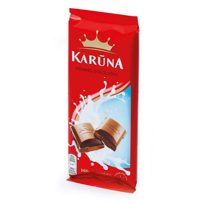 4 x Karuna The Crown Milk Chocolate Bars 100g 3.5oz