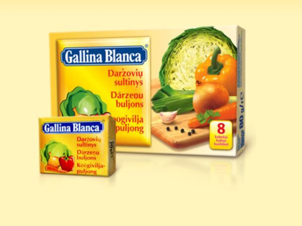 GALLINA BLANCA VEGETABLE Soup Cubes Bouillon Broth 80g 2.8oz