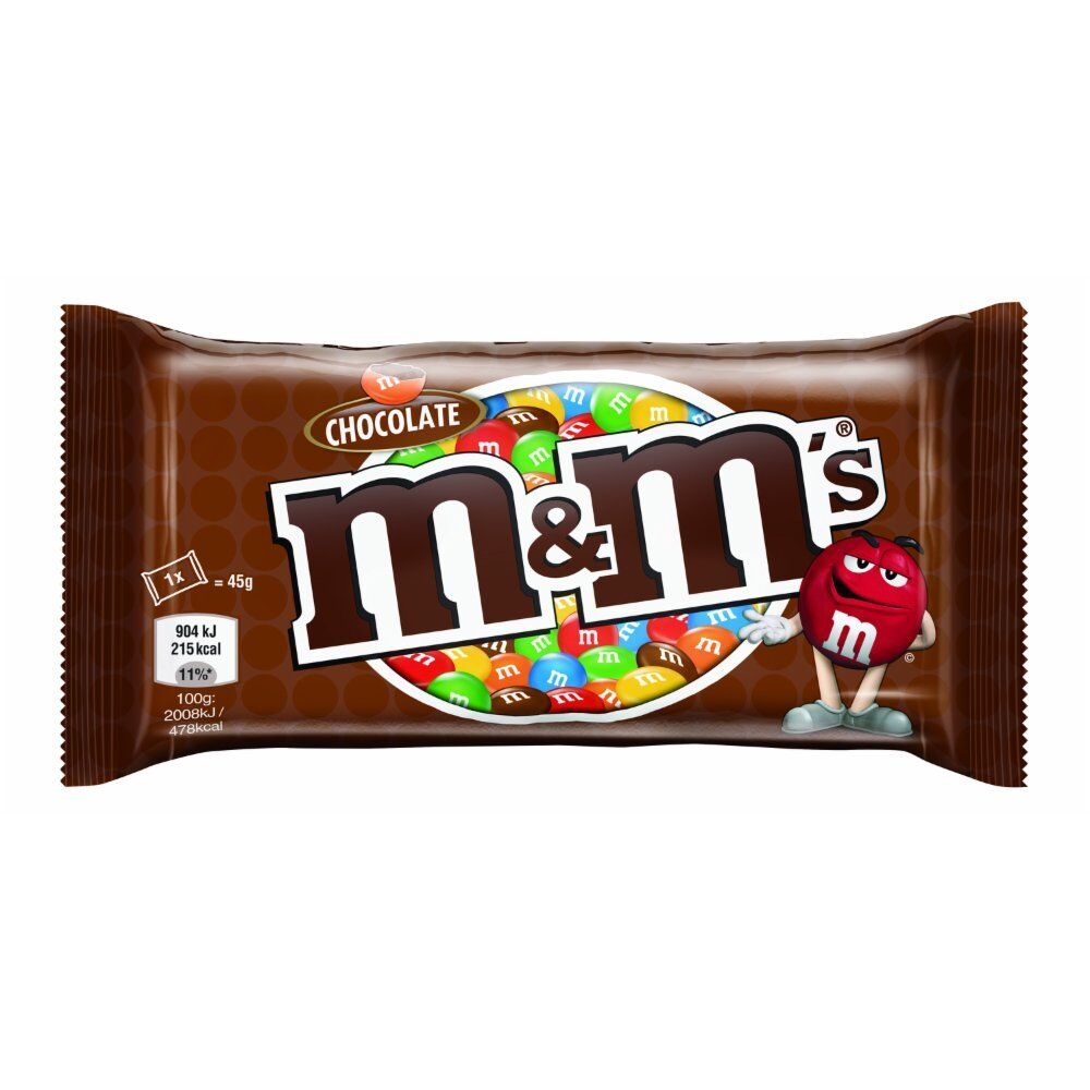 M&M's Choco Chocolate Candy Dragee with Sugar Coating 45g 1.6oz