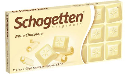 4 SCHOGETTEN White Chocolate Bars German Sweets Candy 100g 3.5oz