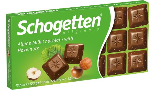 6 SCHOGETTEN Chocolate Bars Bundle Variety Pack German Sweets Candy