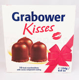 Grabower German Chocolate Covered Marshmallow Kisses 16 pcs Box 250g 8.8oz