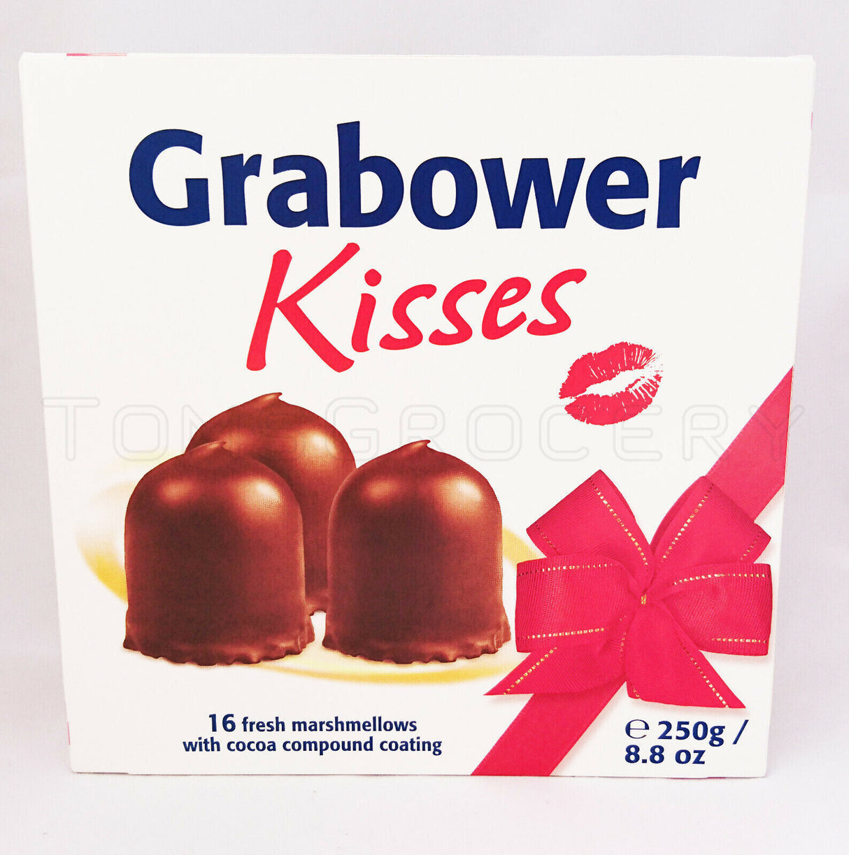 Grabower German Chocolate Covered Marshmallow Kisses 16 pcs Box 250g 8.8oz