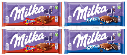 4 MILKA OREO & DAIM Bundle Chocolate Bars Party Sweets European Candy 100g