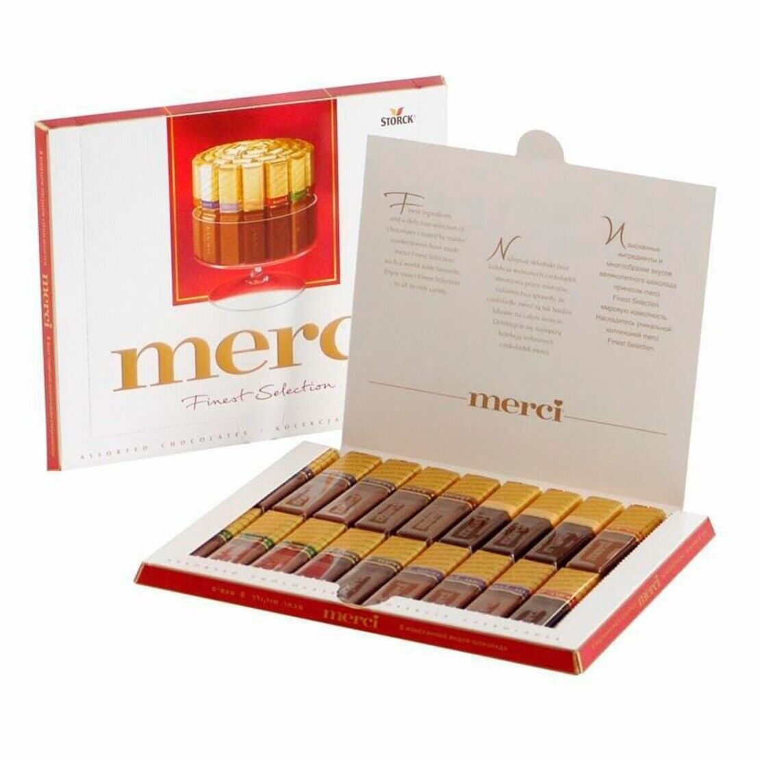 5 MERCI CHOCOLATE ASSORTMENT Boxes Finest Gourmet Selection German Sweets 250g