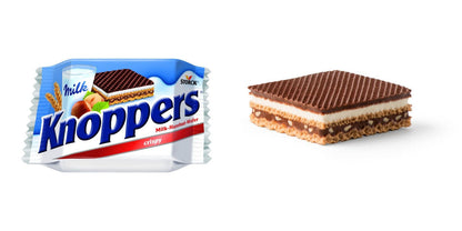 10 KNOPPERS Crispy Milk Chocolate Wafers German Sweets Snacks Treats