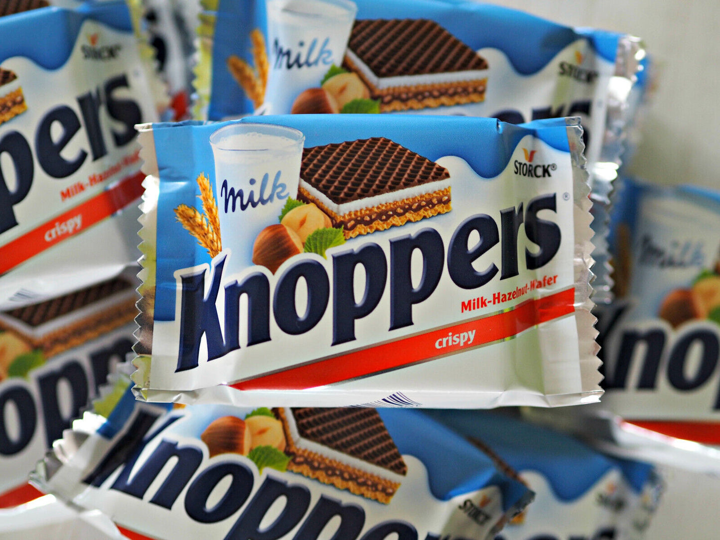 10 KNOPPERS Crispy Milk Chocolate Wafers German Sweets Snacks Treats