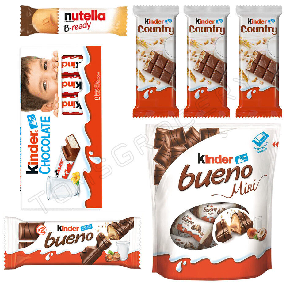 KINDER CHOCOLATE Bars & Candy Bundle
