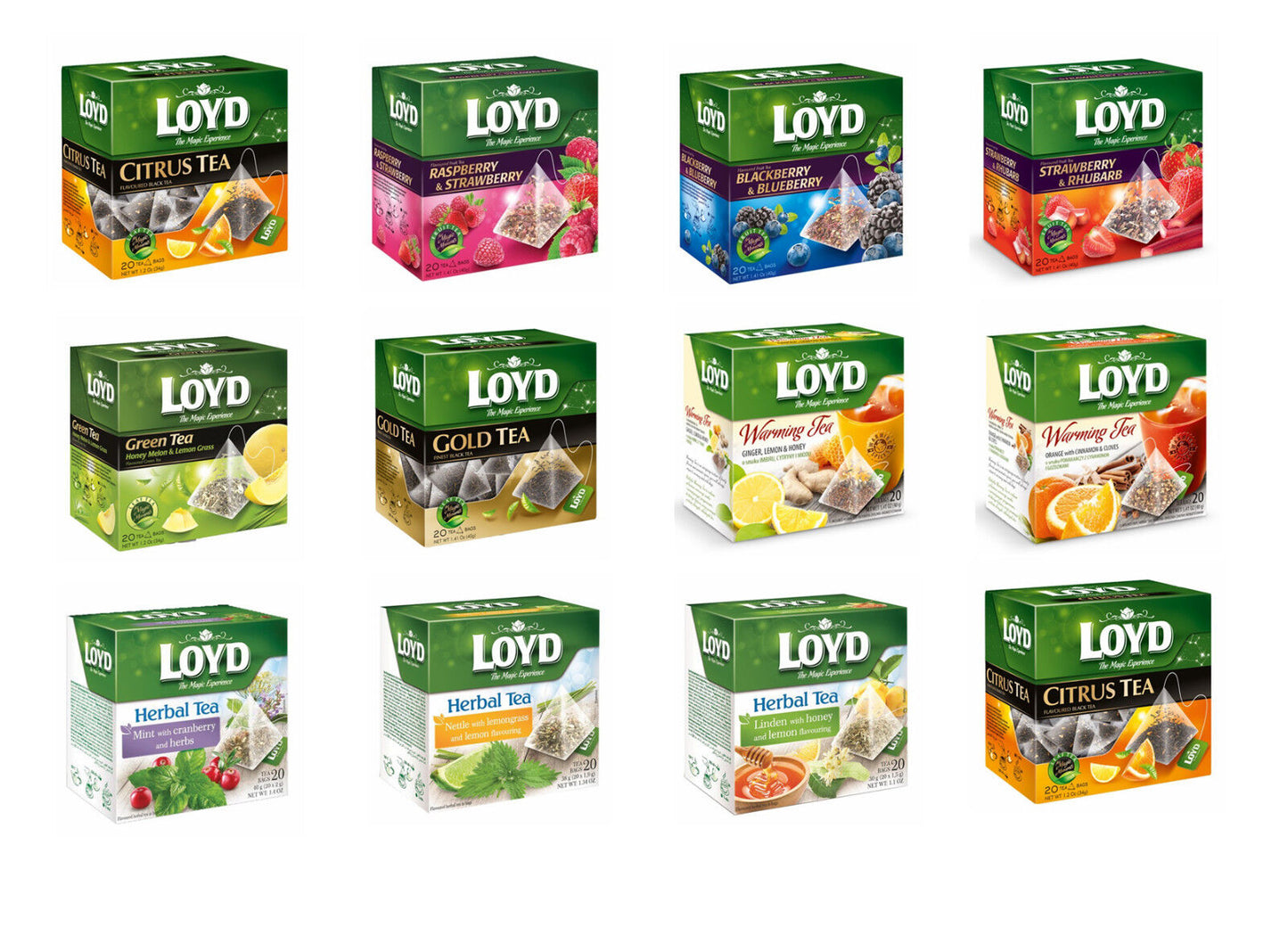 LOYD TEA Variety Popular European Fruit Infusions