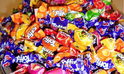 TOFFIX TROPICAL FRUIT CHEWY CANDIES Gift Fillers Party Bag Sweets Candy 200g
