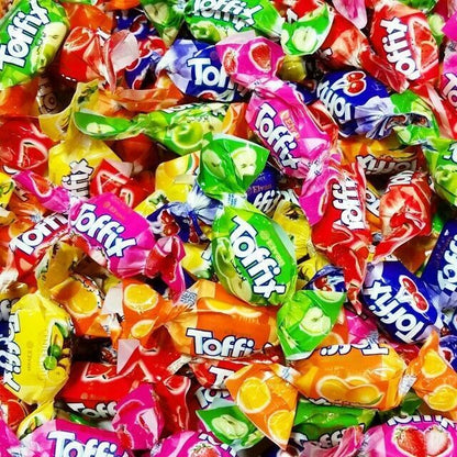 TOFFIX TROPICAL FRUIT CHEWY CANDIES Gift Fillers Party Bag Sweets Candy 200g