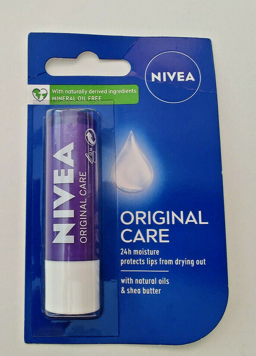 NIVEA Original Care Lip Balm with Natural Oils & Shea Butter 4.8g