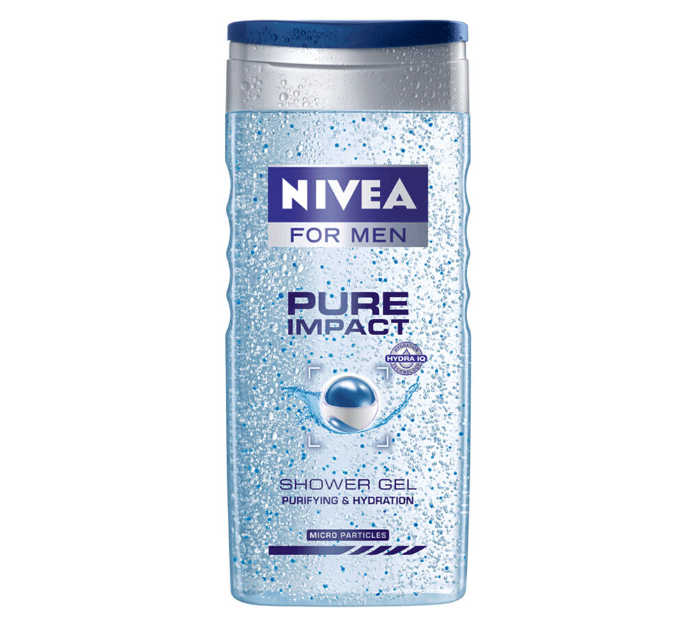 NIVEA MEN PURE IMPACT Purifying Shower Gel Body Wash 500ml 16.9 fl oz