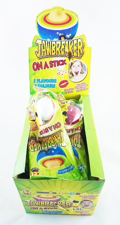 JAWBREAKER Multicolor Lollipops With Bubble Gum Center Sweets Treats Party Candy