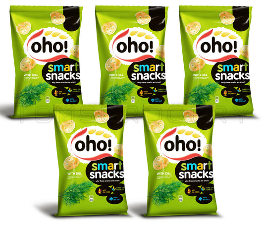 5 OHO DILL Flavor Potato Chips Crisps 60g 2.12oz