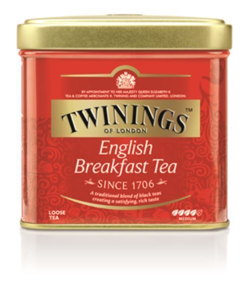 TWININGS ENGLISH BREAKFAST Loose Tea Tin 100g 3.5oz