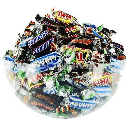 SNICKERS BOUNTY TWIX Mini Chocolate Bars Party Bites European Candy Treats