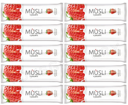 10 Tekmar Muesli Healthy Cereal Bars Cherry Wild Berry Blackcurrant 30g 1.06oz