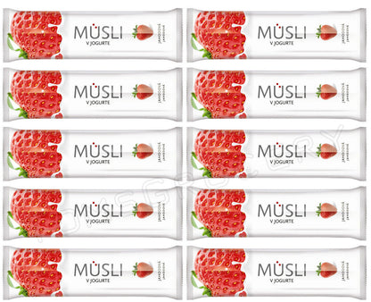 10 Tekmar Muesli Healthy Cereal Bars Cherry Wild Berry Blackcurrant 30g 1.06oz