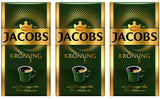 3 JACOBS Kronung Ground Coffee Packs 100% Arabica Made in Germany 500g 18oz